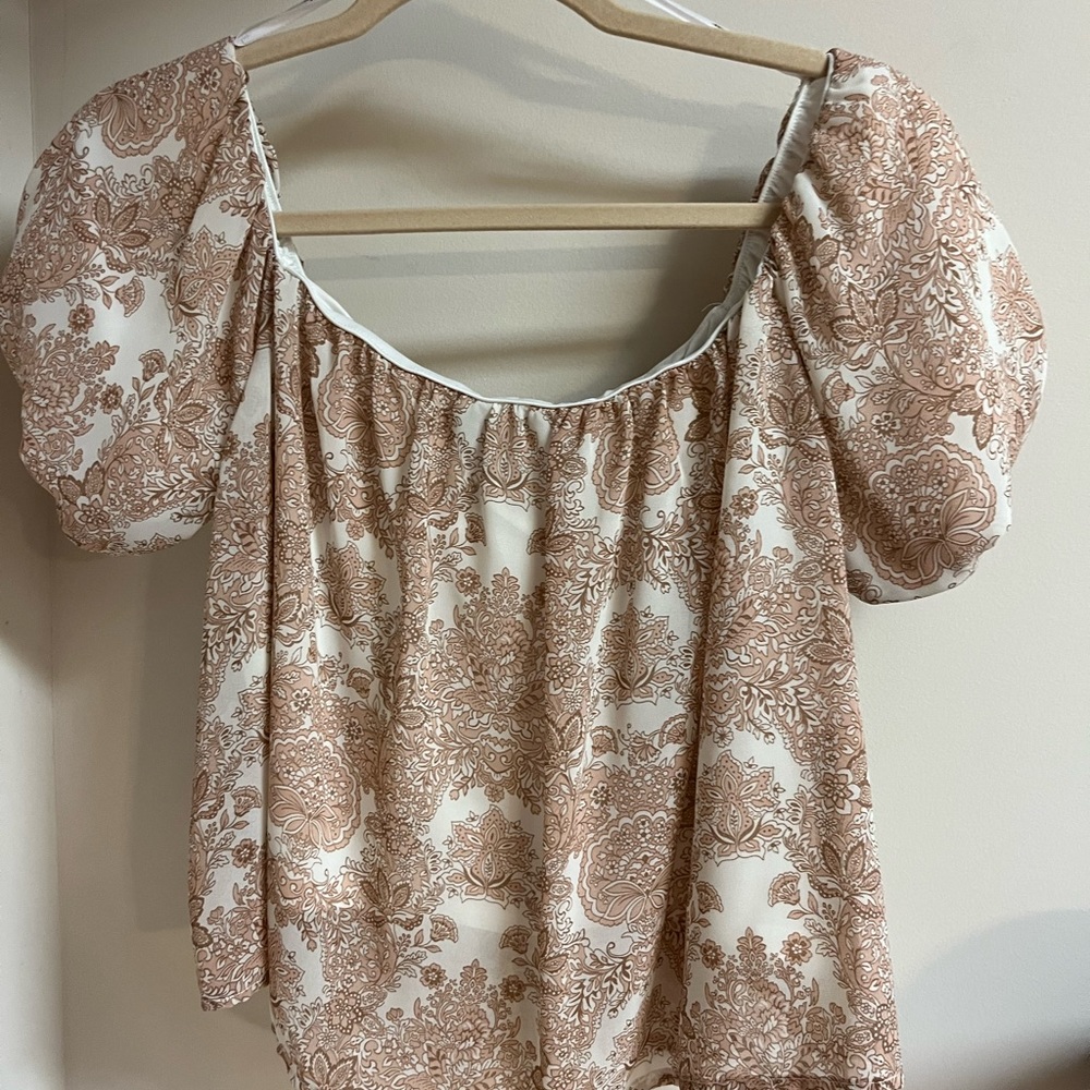 Lulus off the shoulder blouse